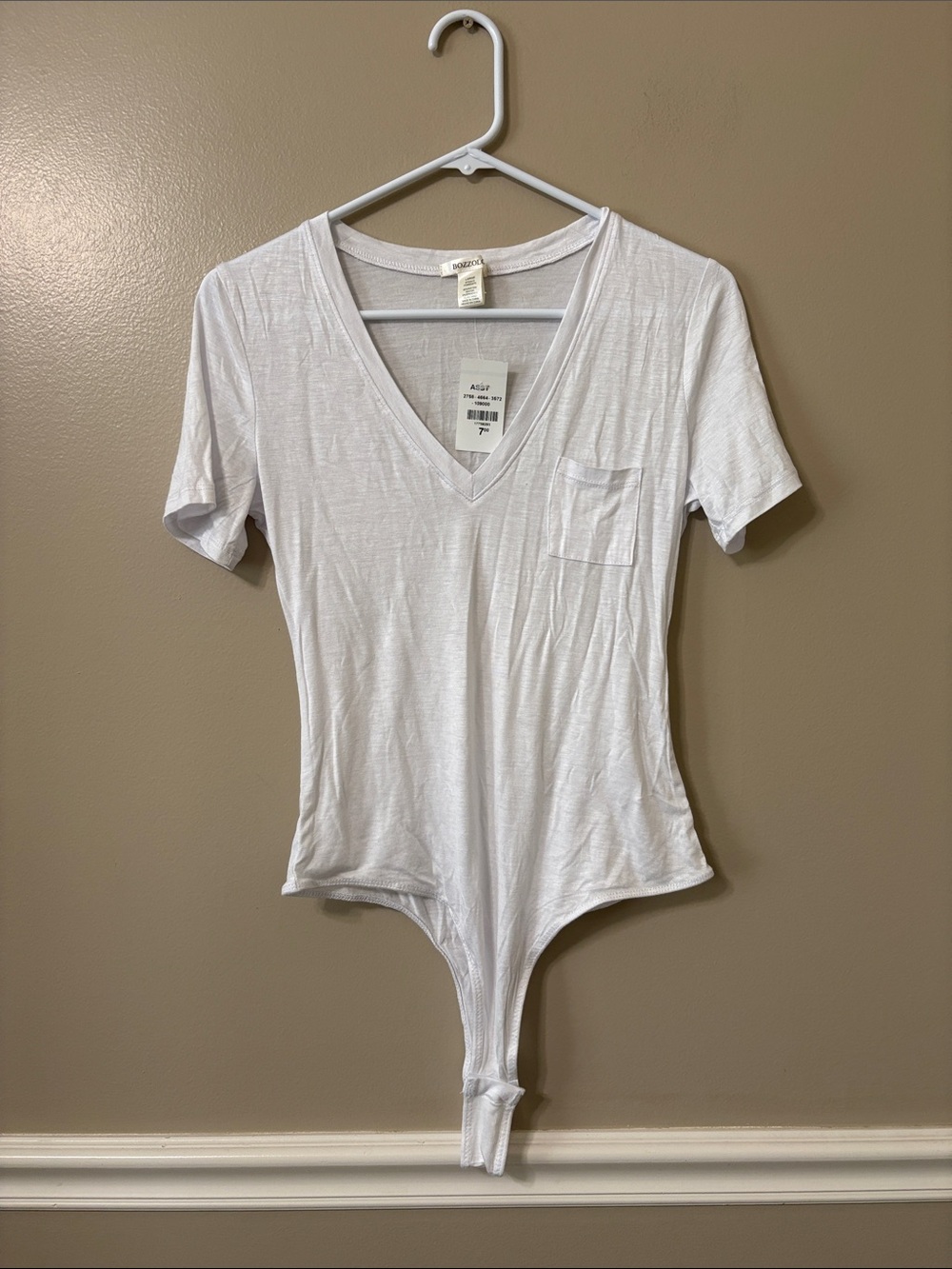 Bozzolo White Short Sleeve Bodysuit